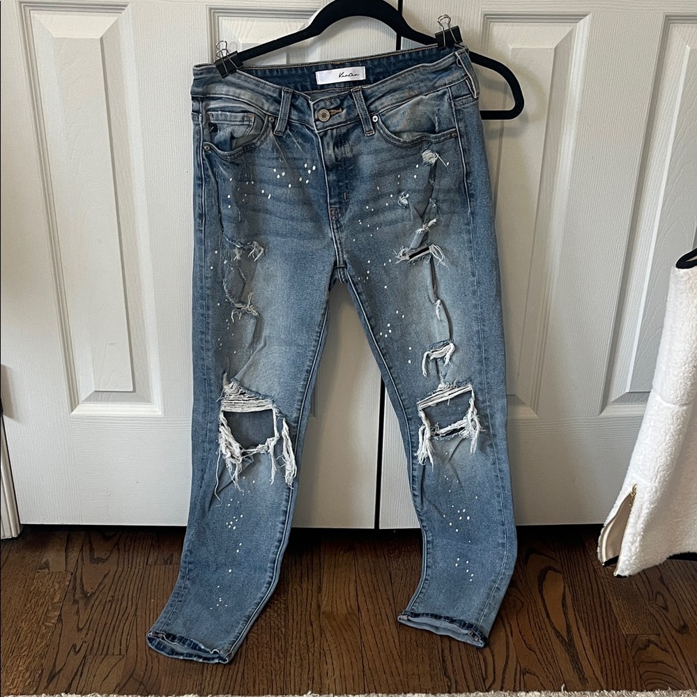 KanCan Light Blue Distressed Boyfriend Jeans